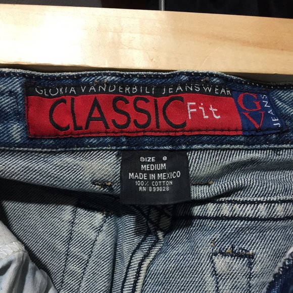 VINTAGE GLORIA VANDERBILT HGH RISE CLASSIC FIT DENIM JEANS SIZE 8 - Picture 4 of 4